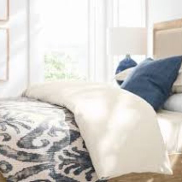 Pottery Barn Delancey Full/Queen Quilt + 2 Shams Bedding Set Cotton South West - Picture 2 of 12
